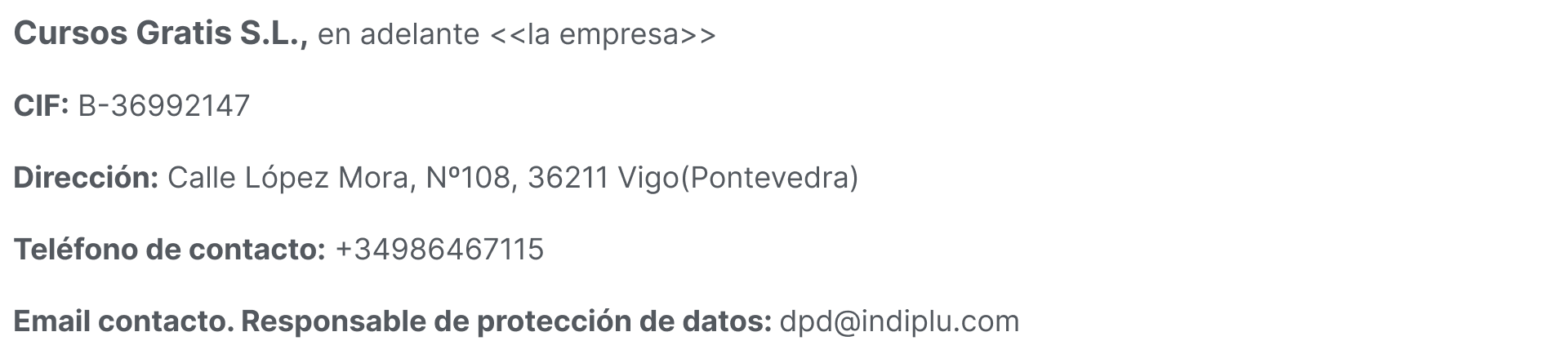 cursos gratis desempleados vigo política de privacidad